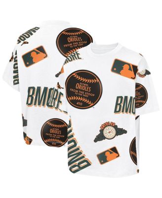 Big Boys and Girls White Baltimore Orioles 2026 City Connect Circus Catch T-Shirt