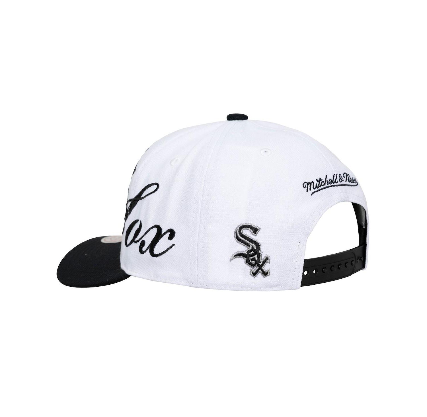 Men's and Women's White/Black Chicago White Sox XL Script Pro Crown Adjustable Hat
