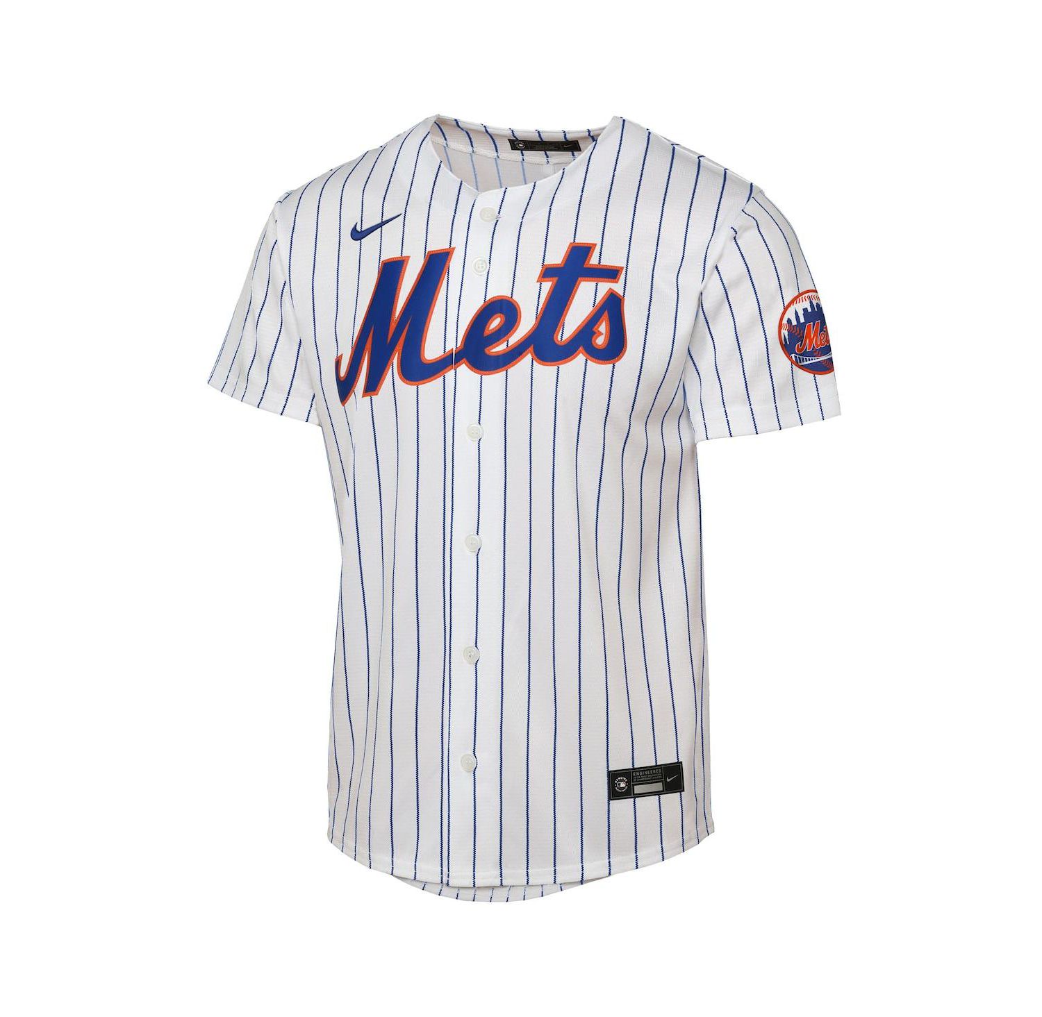 Big Boys and Girls White New York Mets Home Stadium Jersey