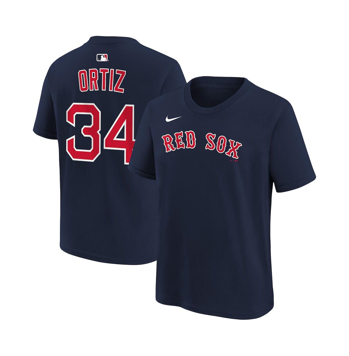 Детская футболка Nike David Ortiz Navy Boston Red Sox Name & Number — фото 1