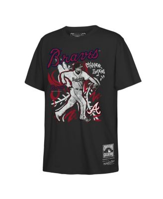 Big Boys and Girls Chipper Jones Black Atlanta Braves Chalked Up Player T-Shirt