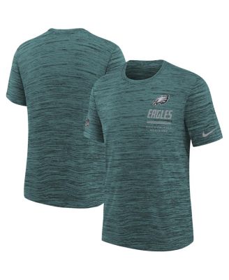 Big Boys and Girls Midnight Green Philadelphia Eagles Sideline Velocity Dri-FIT T-Shirt