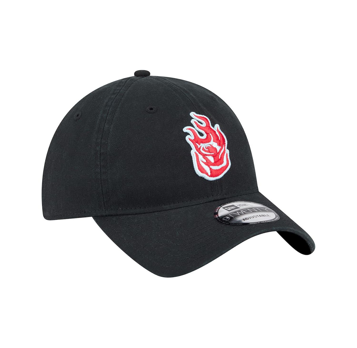 Men's Black Portland Fire 9TWENTY Core Logo Adjustable Hat