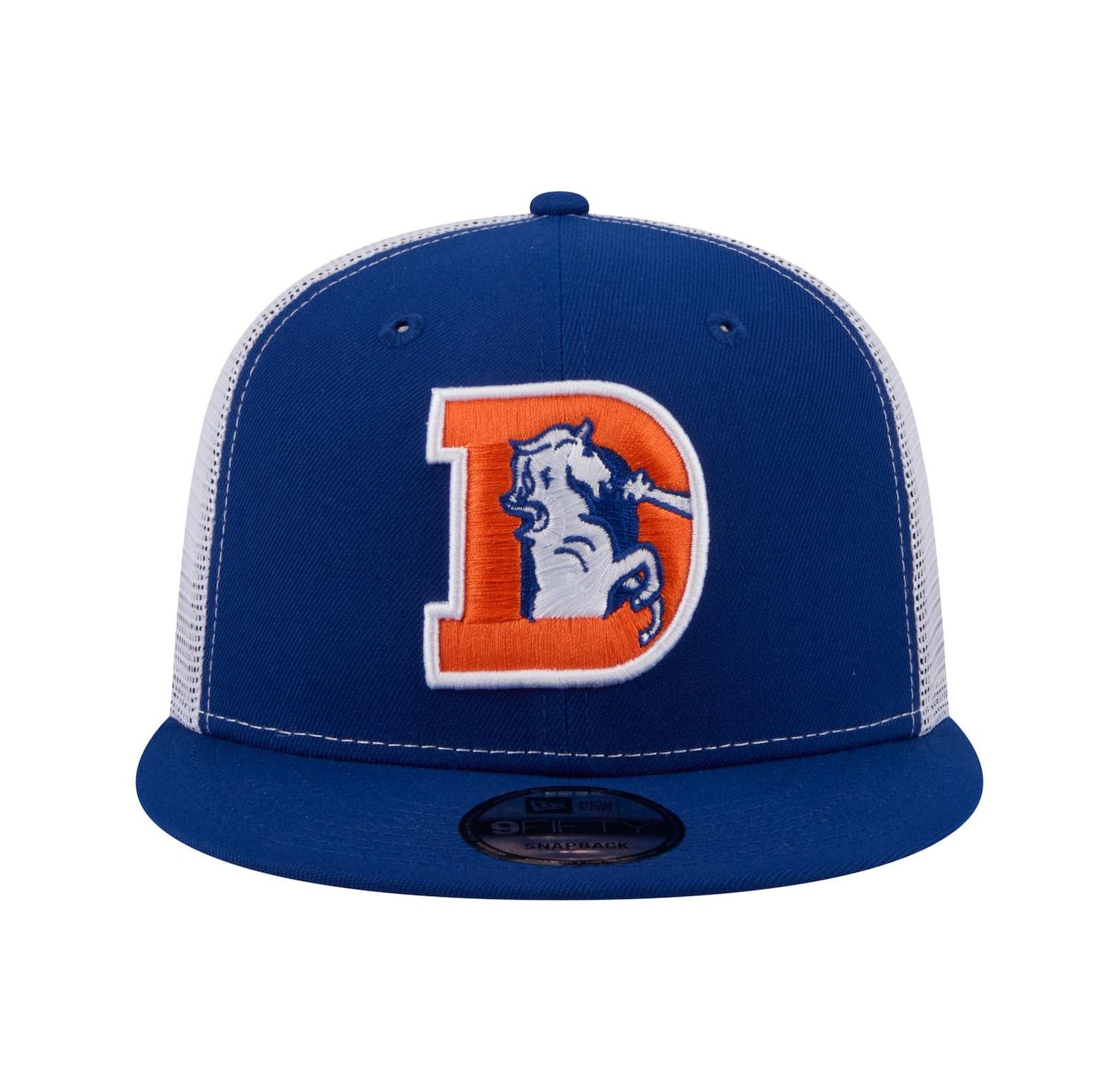 Men's Royal Denver Broncos Core Team 9FIFTY Trucker Snapback Hat