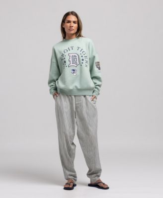 Women's Green Detroit Tigers Yacht Rock Sweatshirt