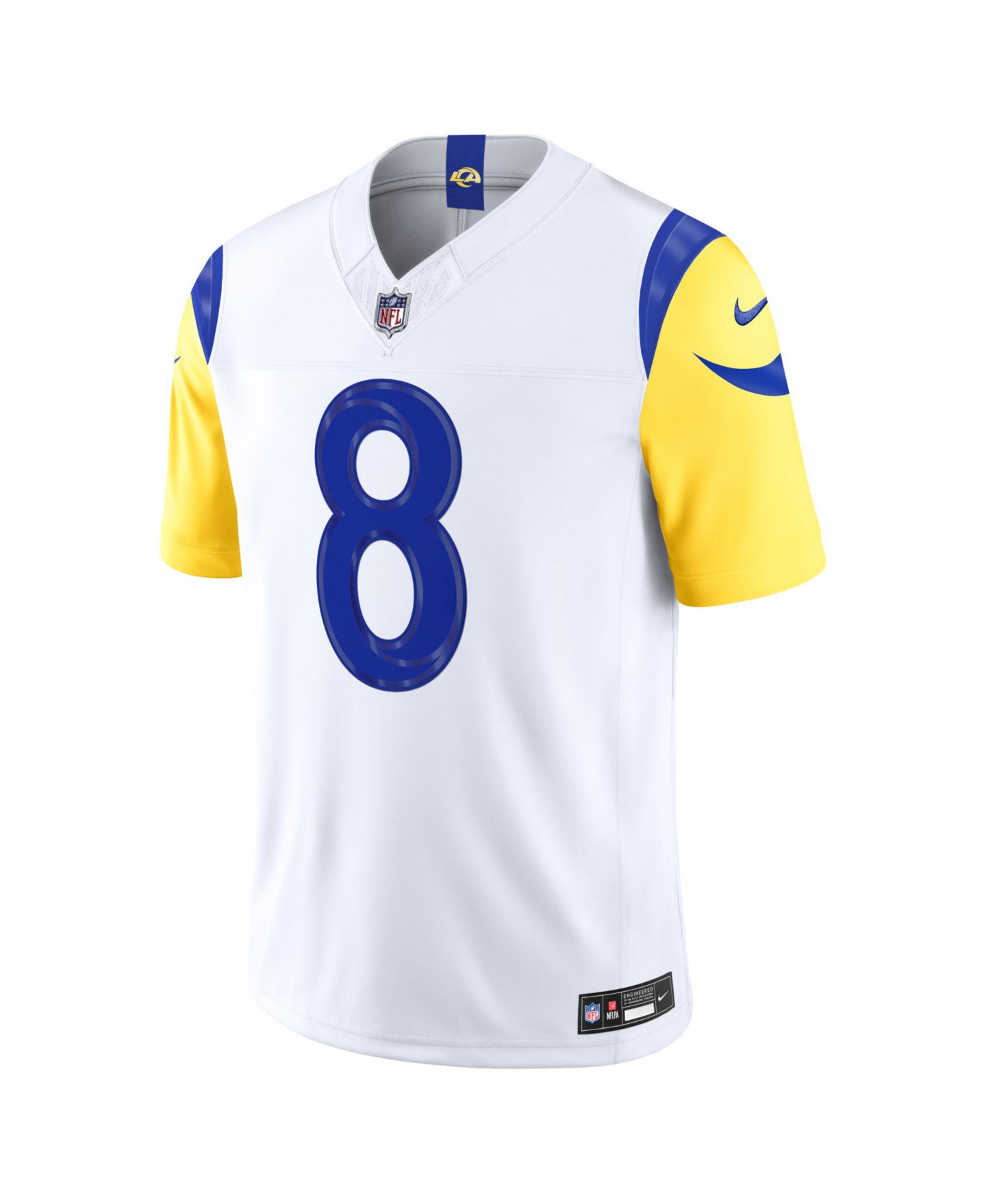 Мужской топ Nike Jared Verse White Los Angeles Rams Vapor F.U.S.E. Sewn Down Limited Jersey — фото 2
