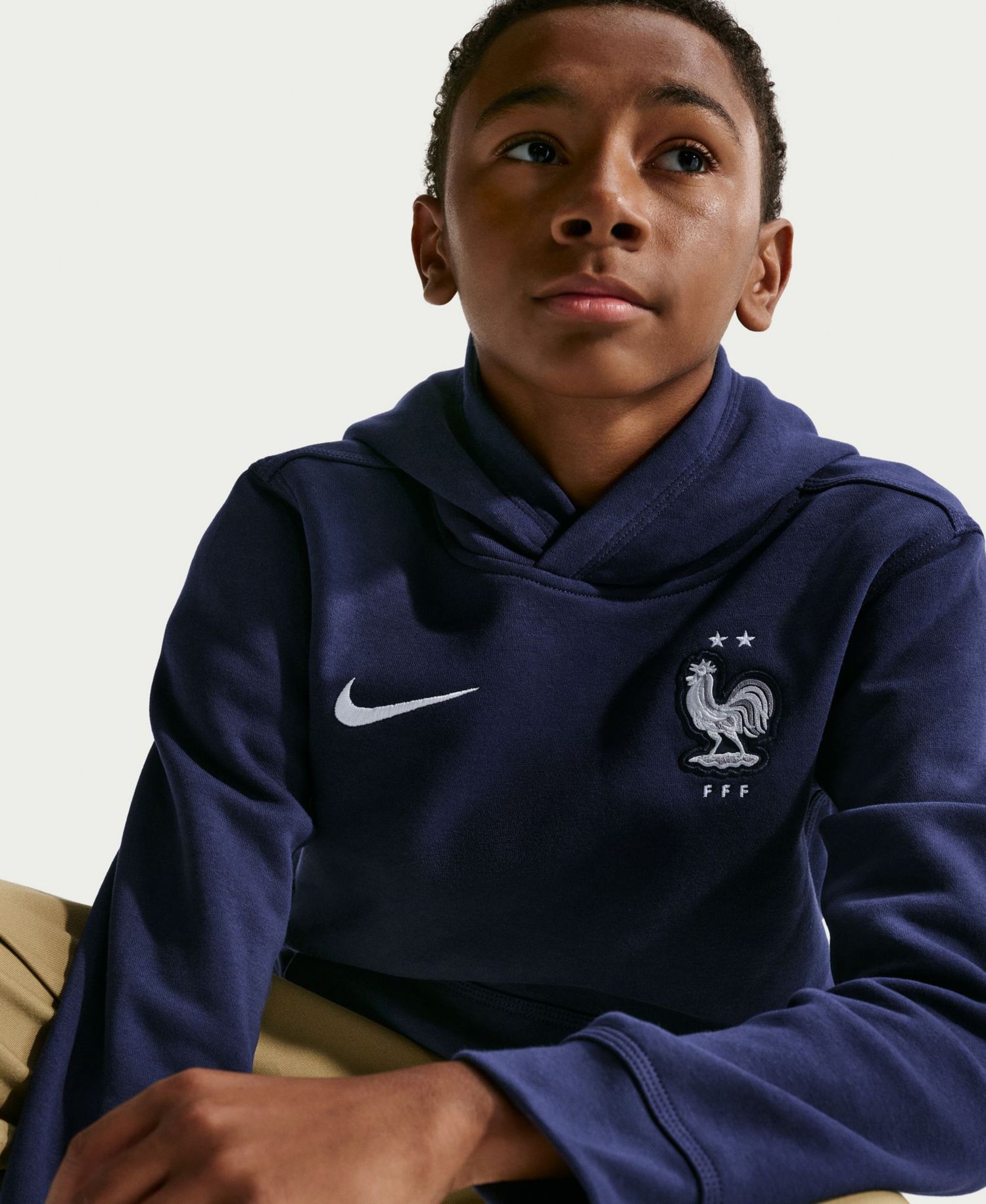 Big Boys and Girls Blue France National Team Club Hoodie