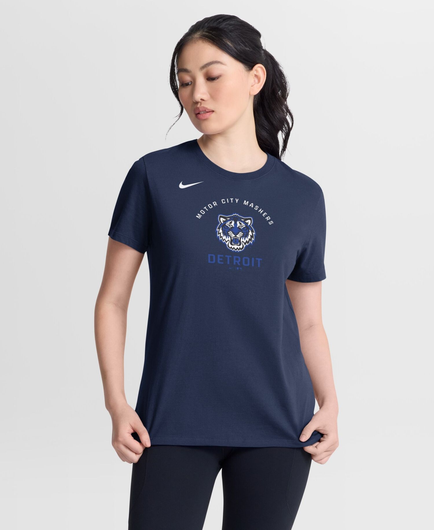 Women's Navy Detroit Tigers City Connect Arch T-Shirt