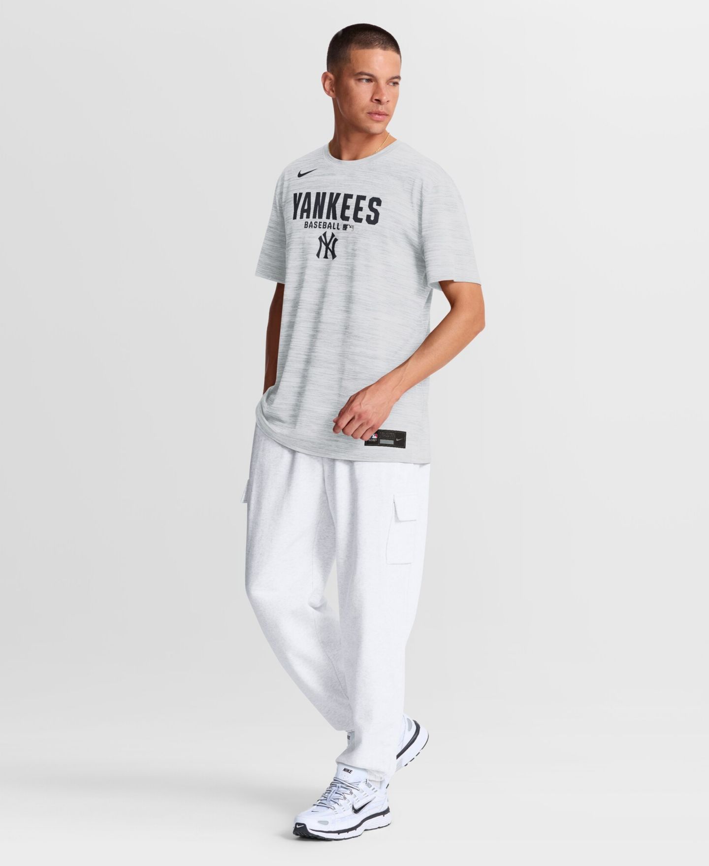 Мужская футболка Nike White New York Yankees Authentic Collection Velocity Dri-FIT — фото 5