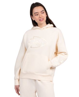 Women's Cream Kansas City Chiefs Pastels Relaxed Travel Hoodie