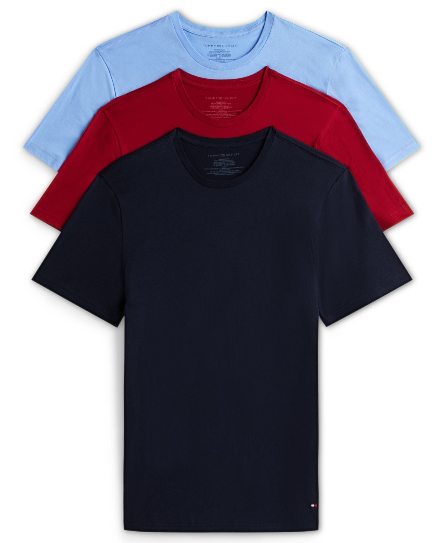 Men's Cotton Short-Sleeve Crewneck Undershirt, 3-Pack