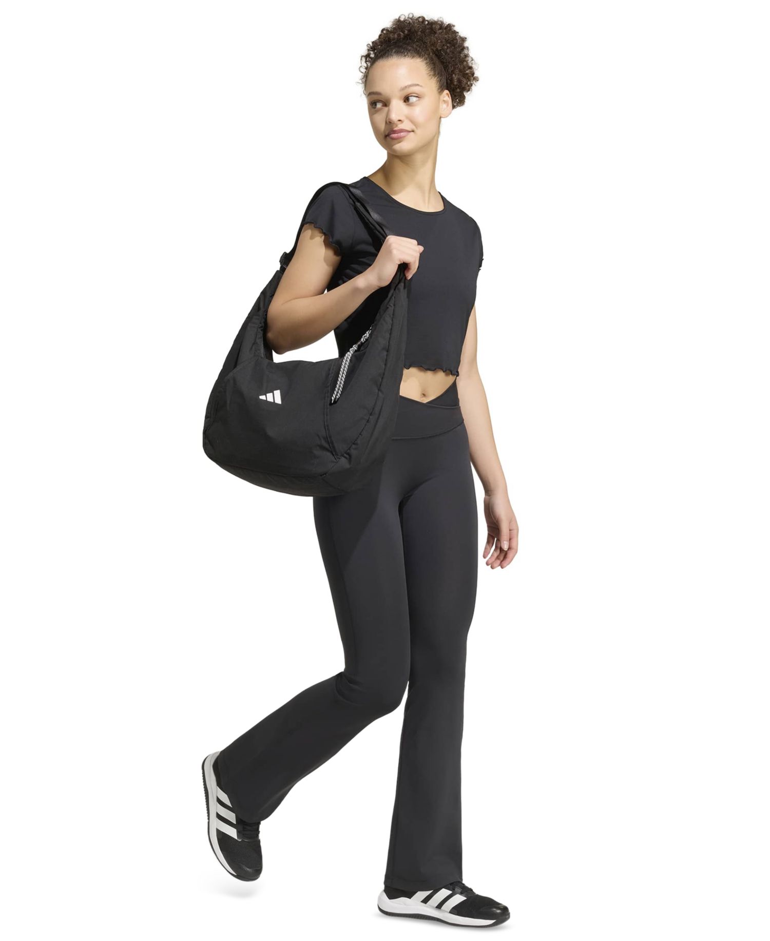 Women's 3-Stripes Studio All Me Flare X-Over Training Tights