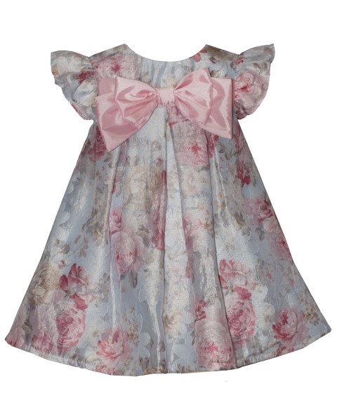 Детские Bonnie Baby Baby Girls' Short-Sleeve Dress with Bow
