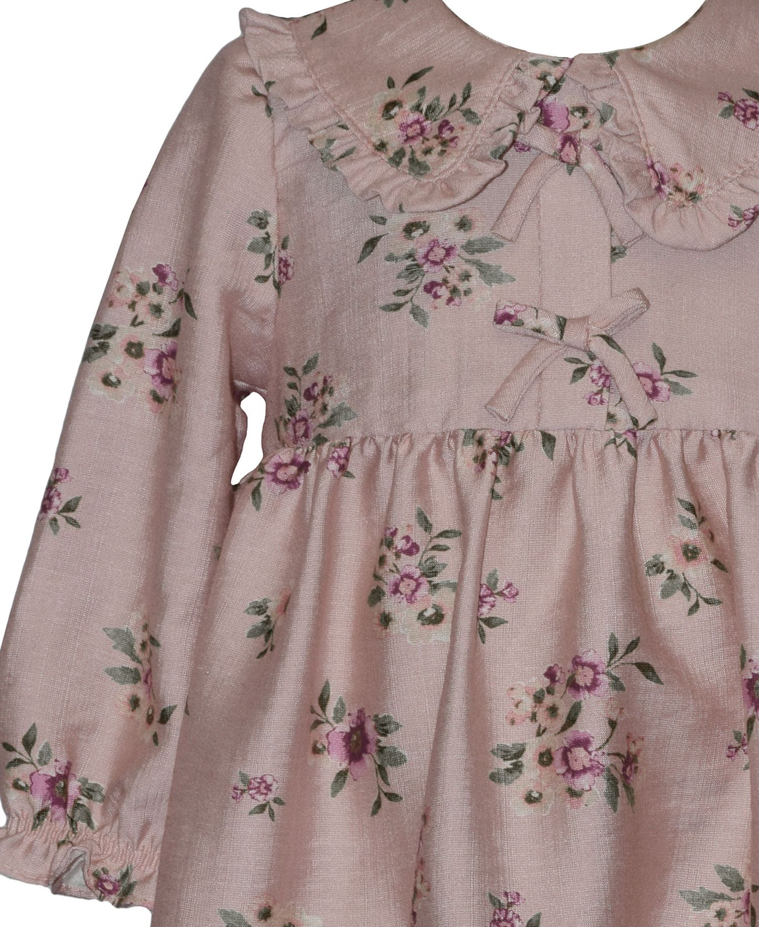 Baby Girls' Floral Collar Dress with Headband