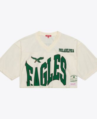 Women's Randall Cunningham Cream Philadelphia Eagles Retired Player Cropped Fashion Jersey