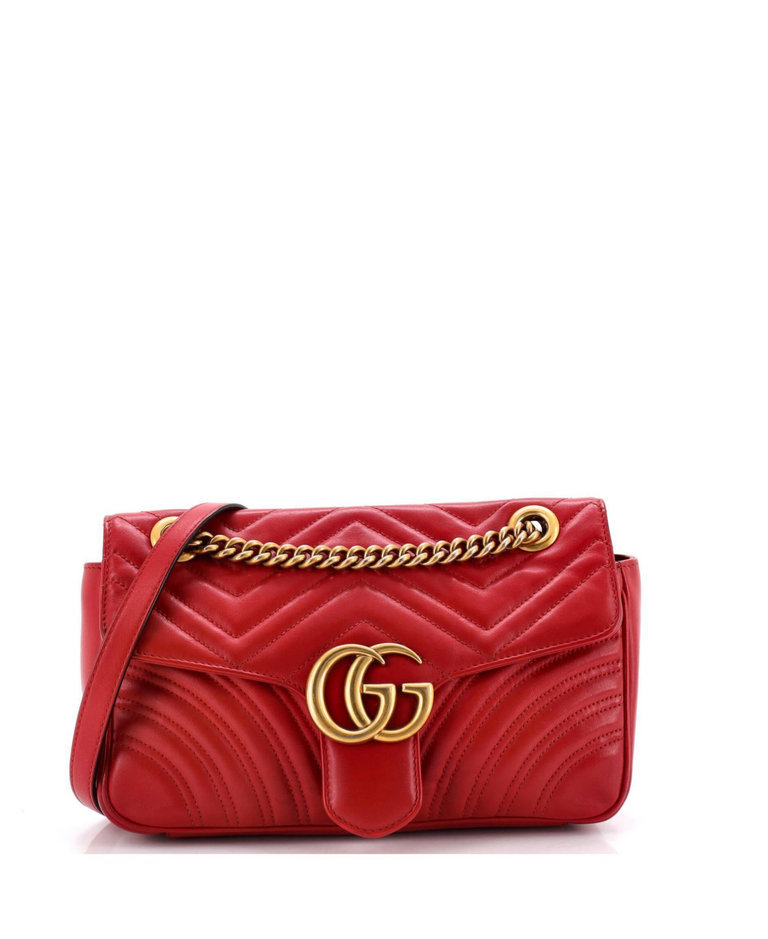 Medium GG Marmont Flap Bag Matelasse Leather