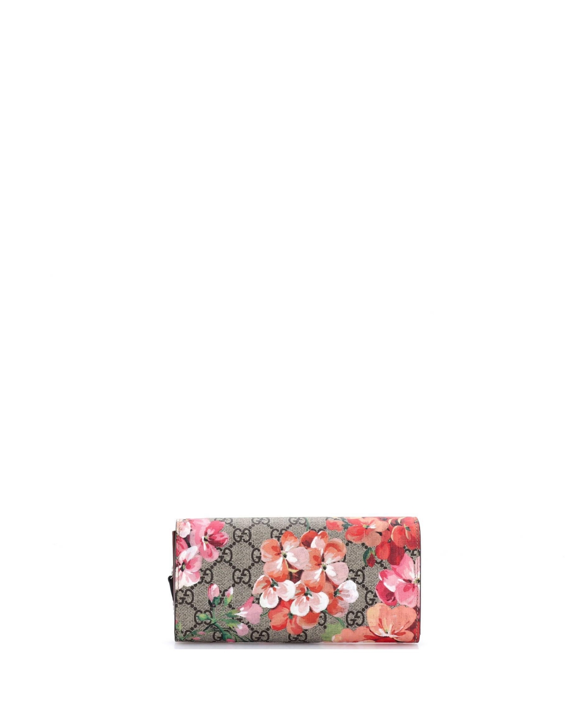 Pre-Owned Gucci Long Dionysus Chain Wallet Blooms Print Gg Coated Canvas