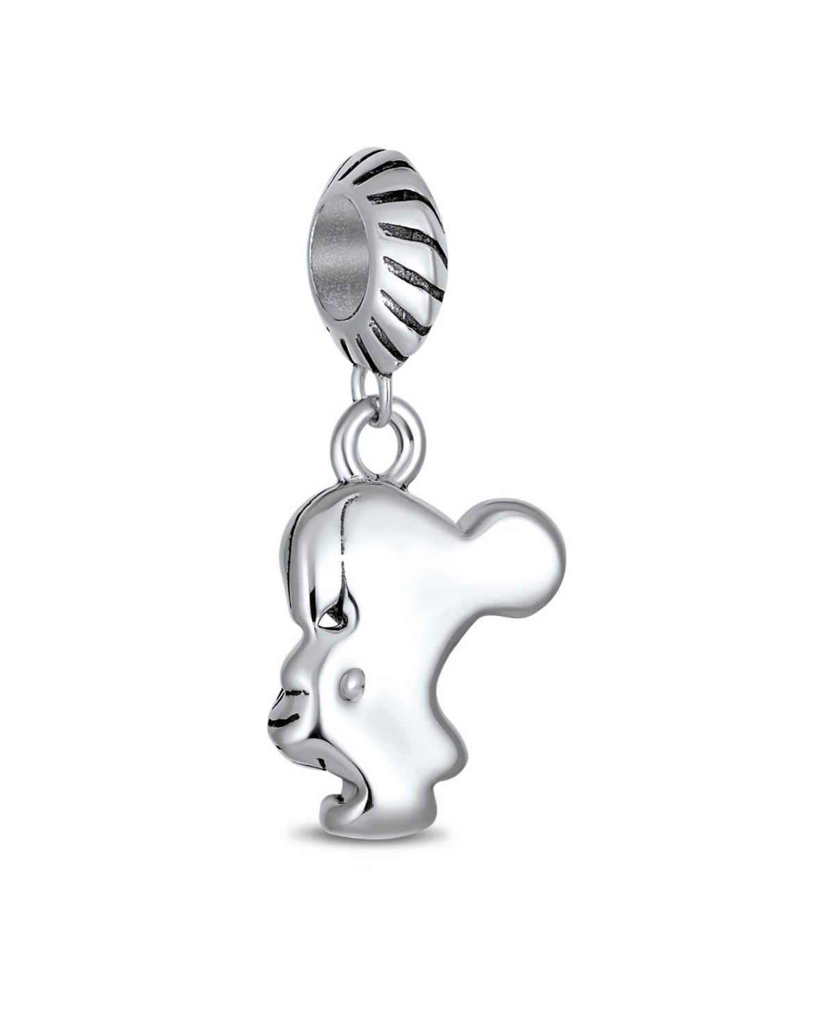 Bling Jewelry Cheerleader Soccer Player Dangle Charm Bead .925 Sterling Silver Fits European Bracelet
