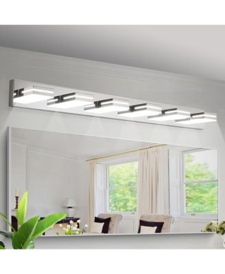 6 Light Modern LED Vanity Light Wall Sconce for Bathroom and Mirror Sleek Minimalist Design Easy Installation