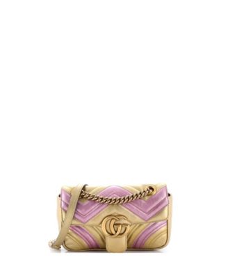Mini GG Marmont Flap Bag Matelasse Leather