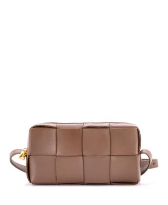 Small Brick Cassette Shoulder Bag Maxi Intrecciato Leather