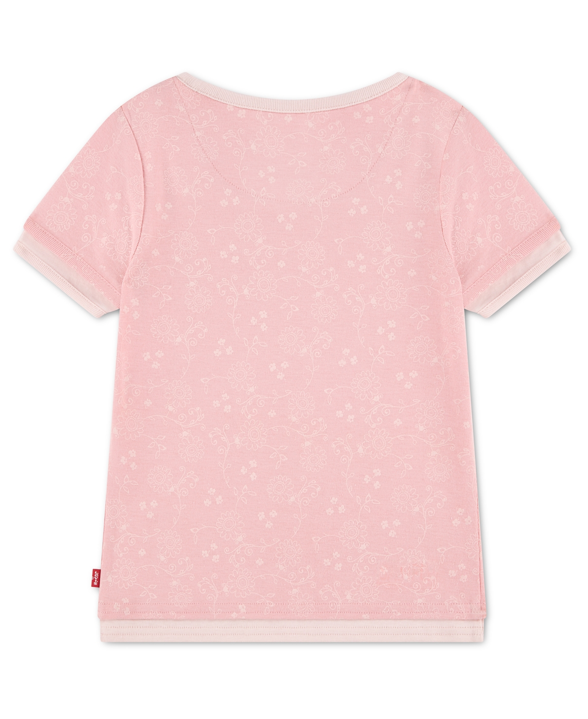 Levi's Girls' 7-16 Layered Short-Sleeve Top