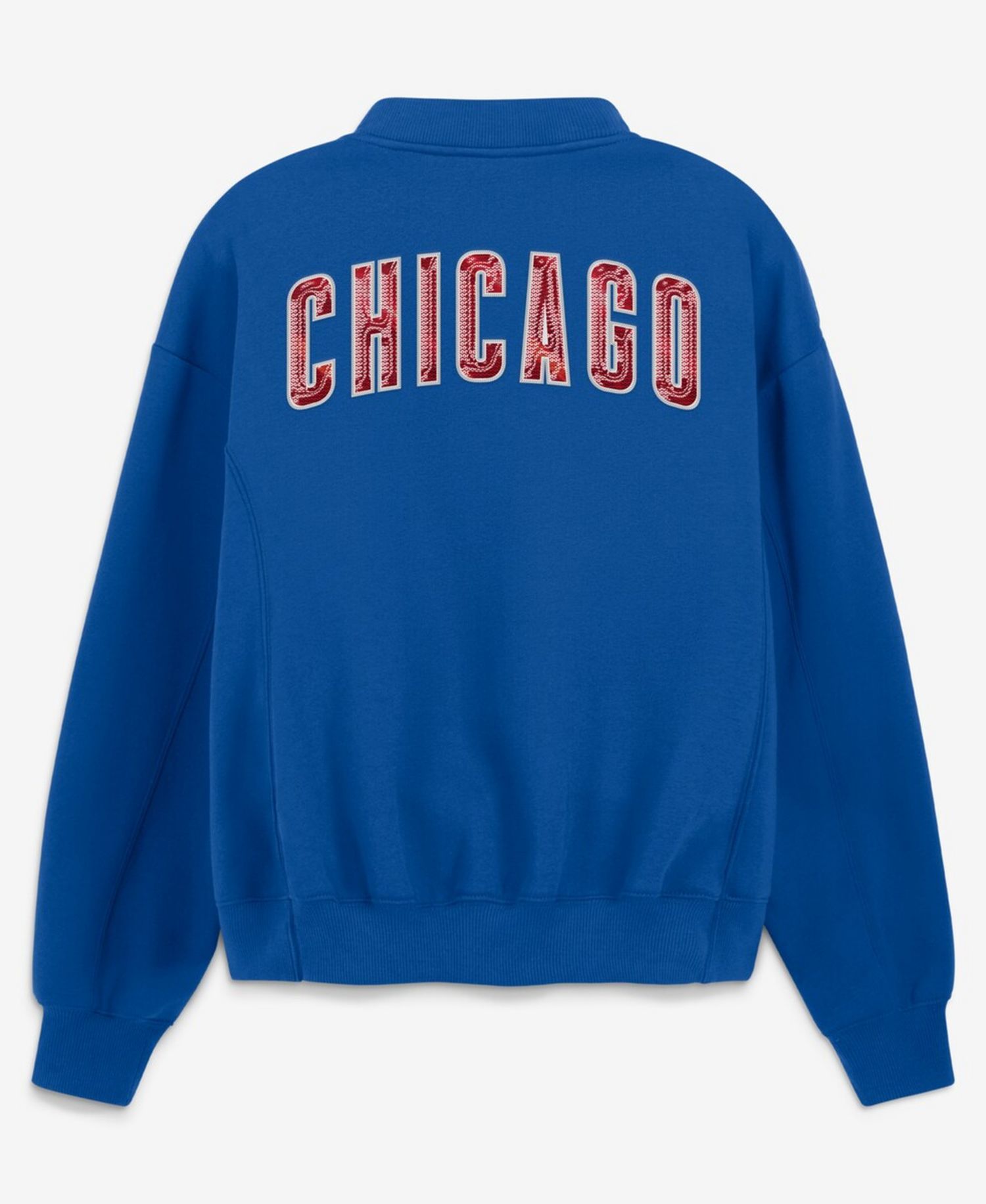 Women's Royal Chicago Cubs Oversized Rage Against Full-Zip Jacket