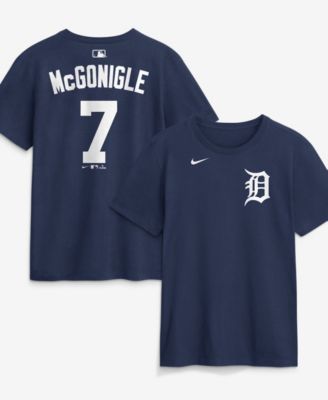 Men's Kevin McGonigle Navy Detroit Tigers Name & Number T-Shirt