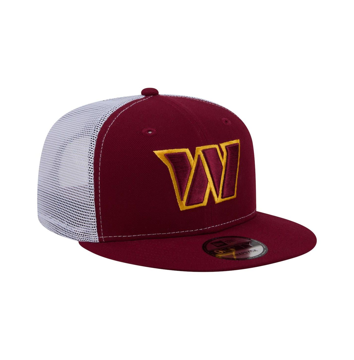 Мужская кепка New Era Burgundy Washington Commanders Core Team 9FIFTY Trucker Snapback Hat — фото 3