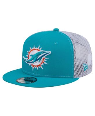 Men's Aqua Miami Dolphins Core Team 9FIFTY Trucker Snapback Hat