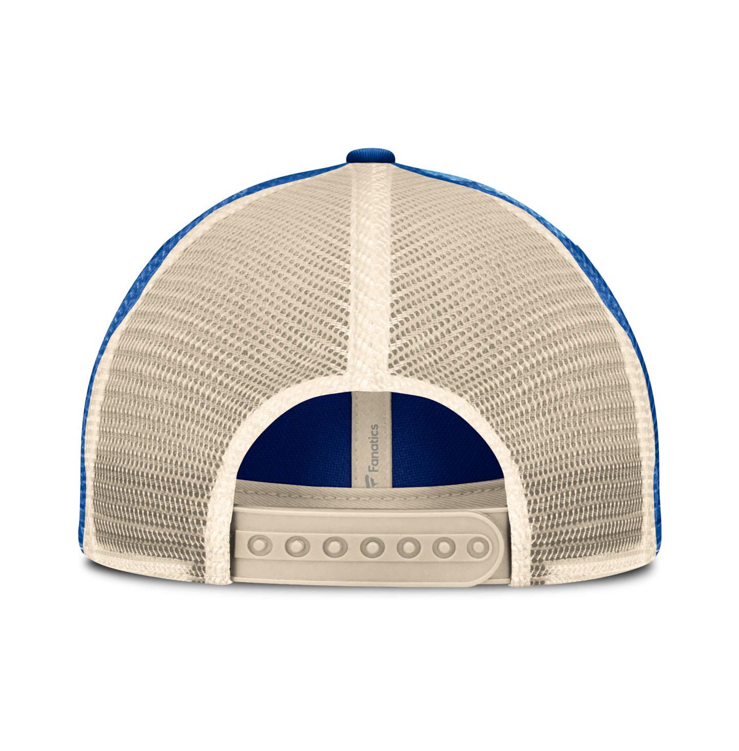 Мужская кепка Fanatics Royal/Natural Buffalo Sabres Rival Trucker Adjustable Hat — фото 4
