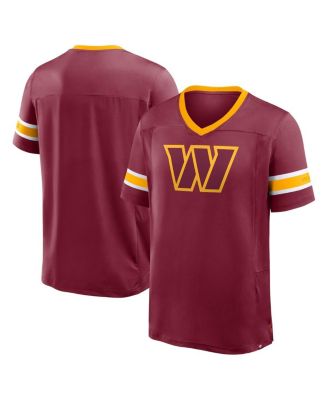 Men's Burgundy Washington Commanders Hometown Premium Hashmark V-Neck T-Shirt