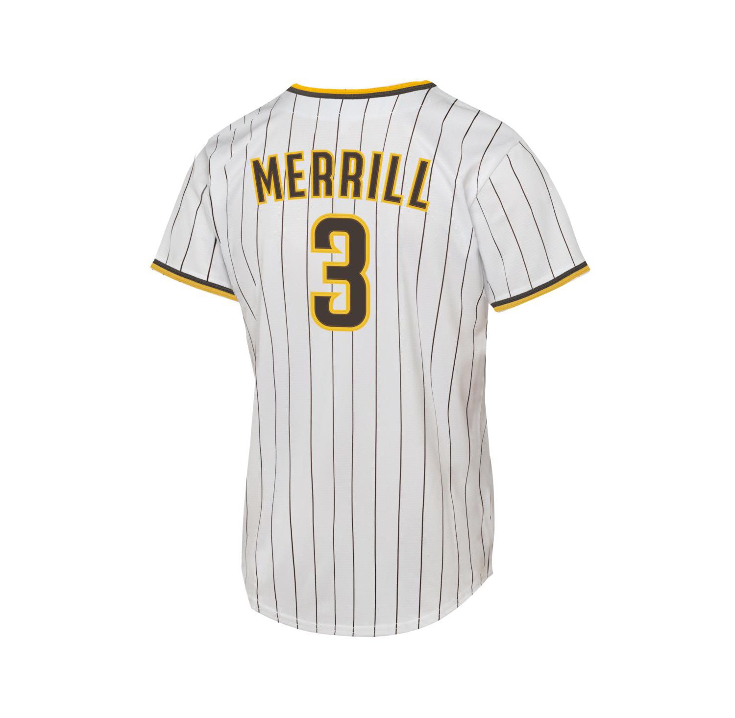 Big Boys and Girls Jackson Merrill White San Diego Padres Home Replica Jersey