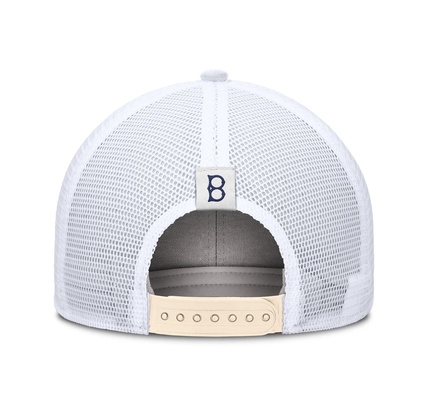 Men's Natural Brooklyn Dodgers Cooperstown Collection Dri-FIT Rise Trucker Adjustable Hat