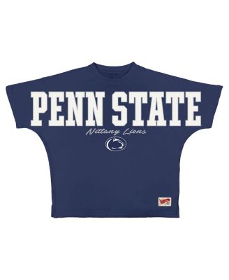 Women's Navy Penn State Nittany Lions Flannigan Oversized T-Shirt