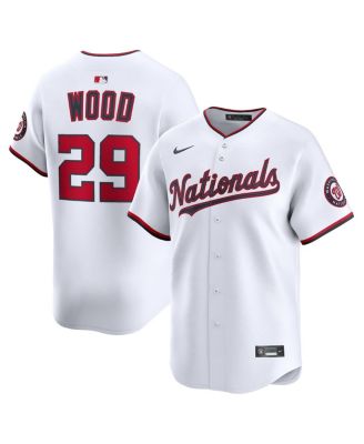 Men's James Wood White Washington Nationals Home Limited Player Jersey