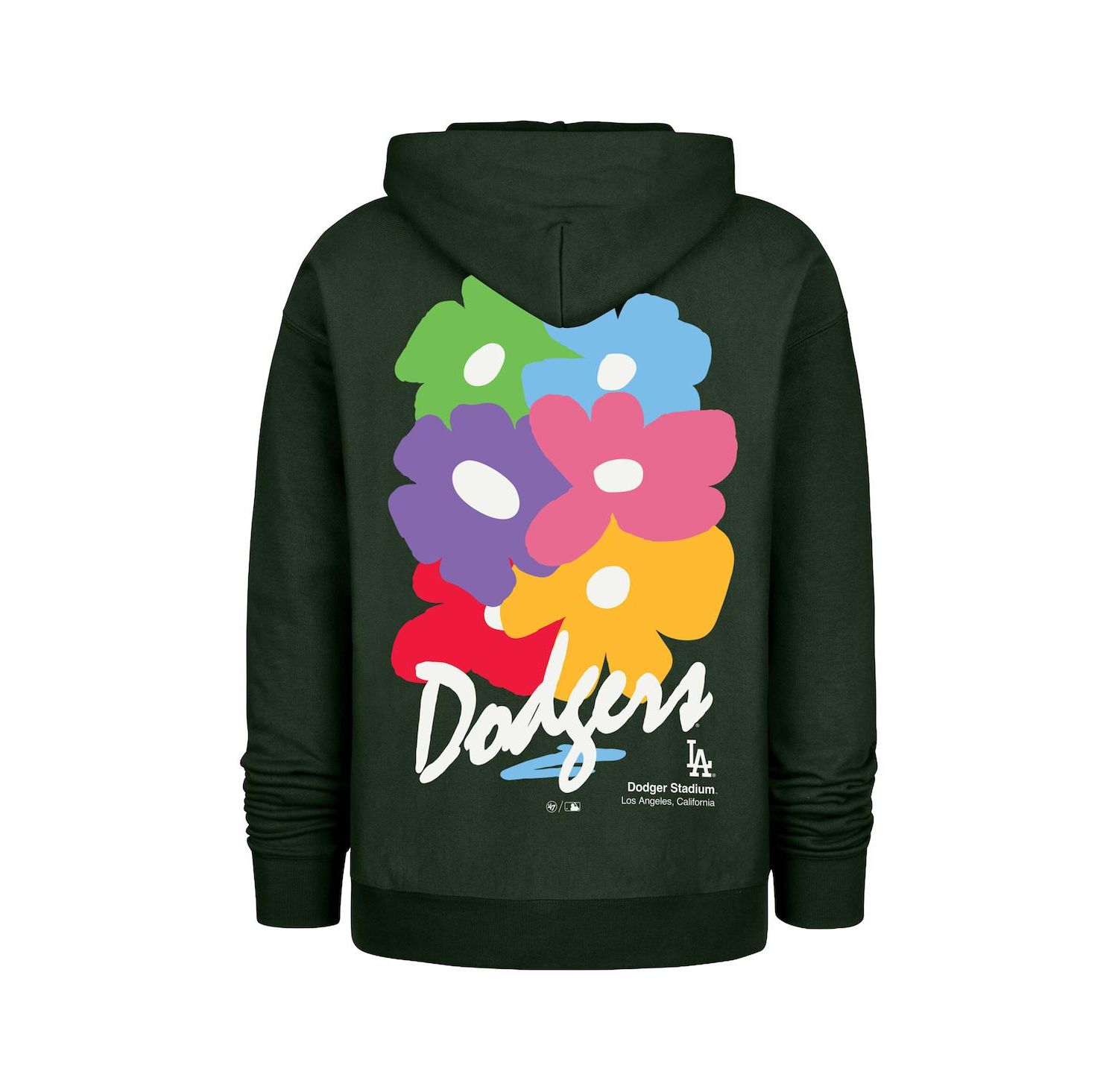 Men's Dark Green Los Angeles Dodgers Gallery Foundation Hoodie
