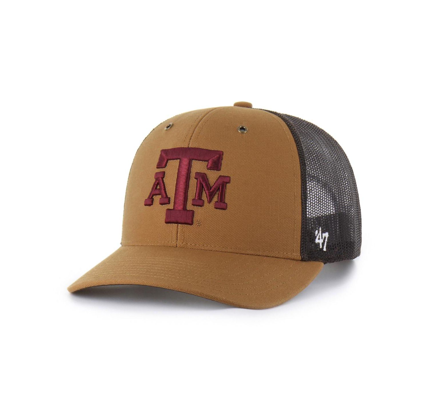 47 Brand X Carhartt Men's and Women's Brown Texas A&M Aggies Trucker Adjustable Hat