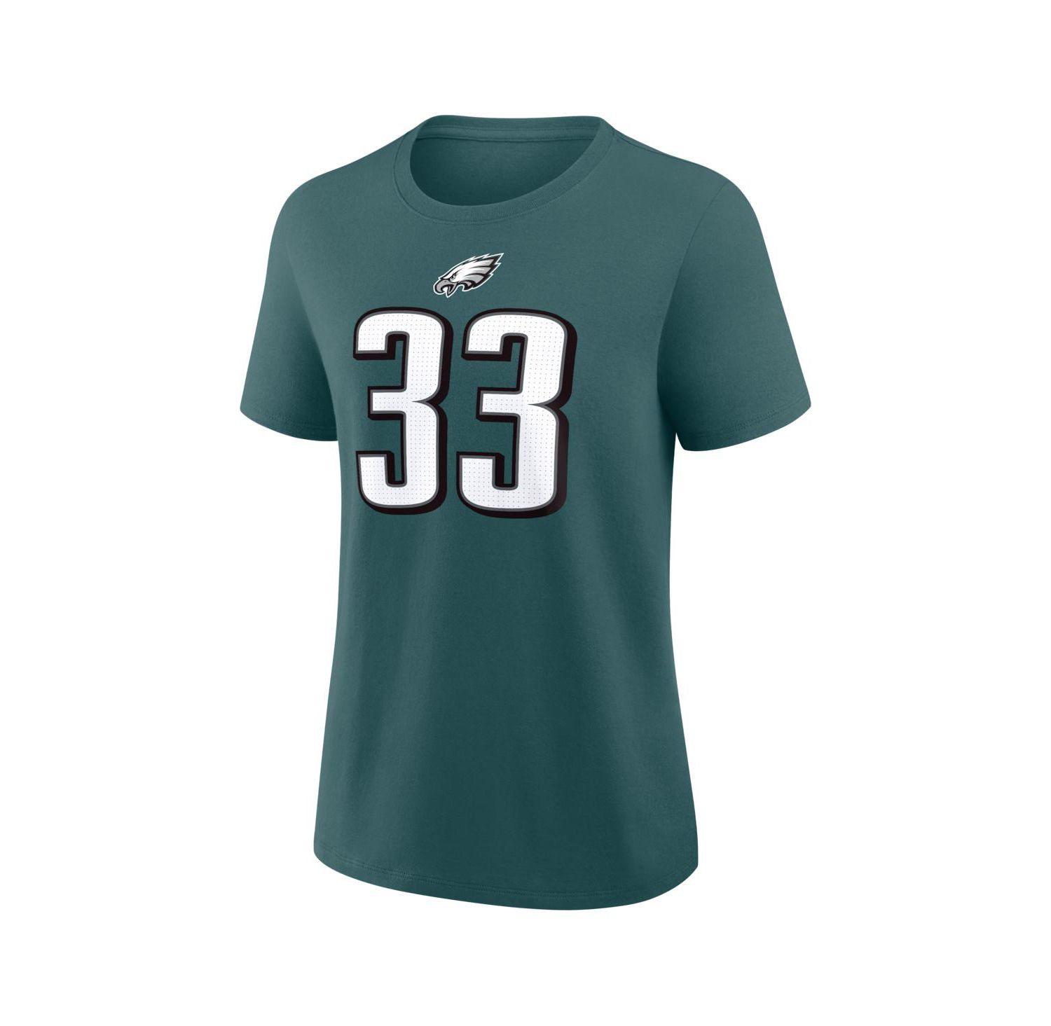 Women's Cooper DeJean Midnight Green Philadelphia Eagles Name & Number T-Shirt