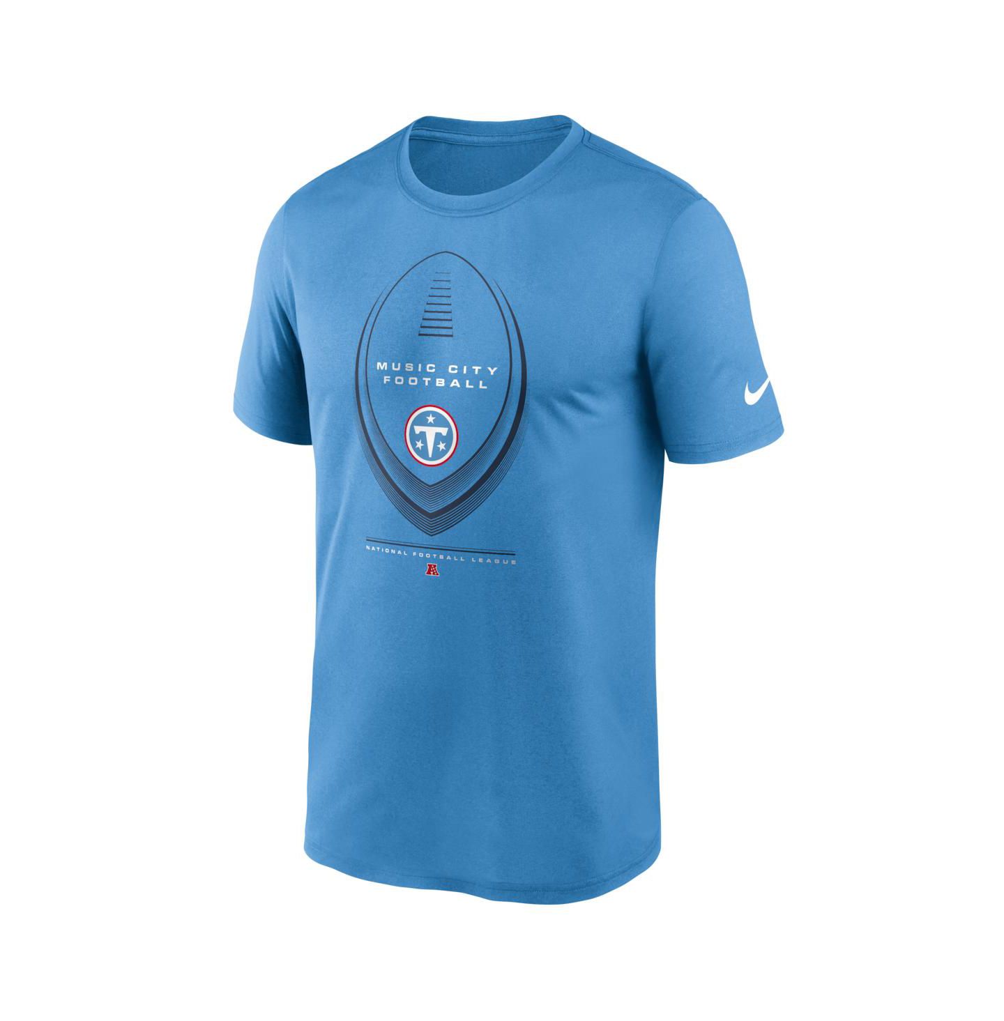 Мужская футболка Nike Light Blue Tennessee Titans Legend Icon Dri-FIT — фото 2