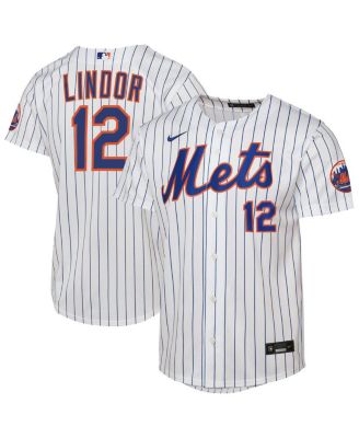Big Boys and Girls Francisco Lindor White New York Mets Home Stadium Player Jersey