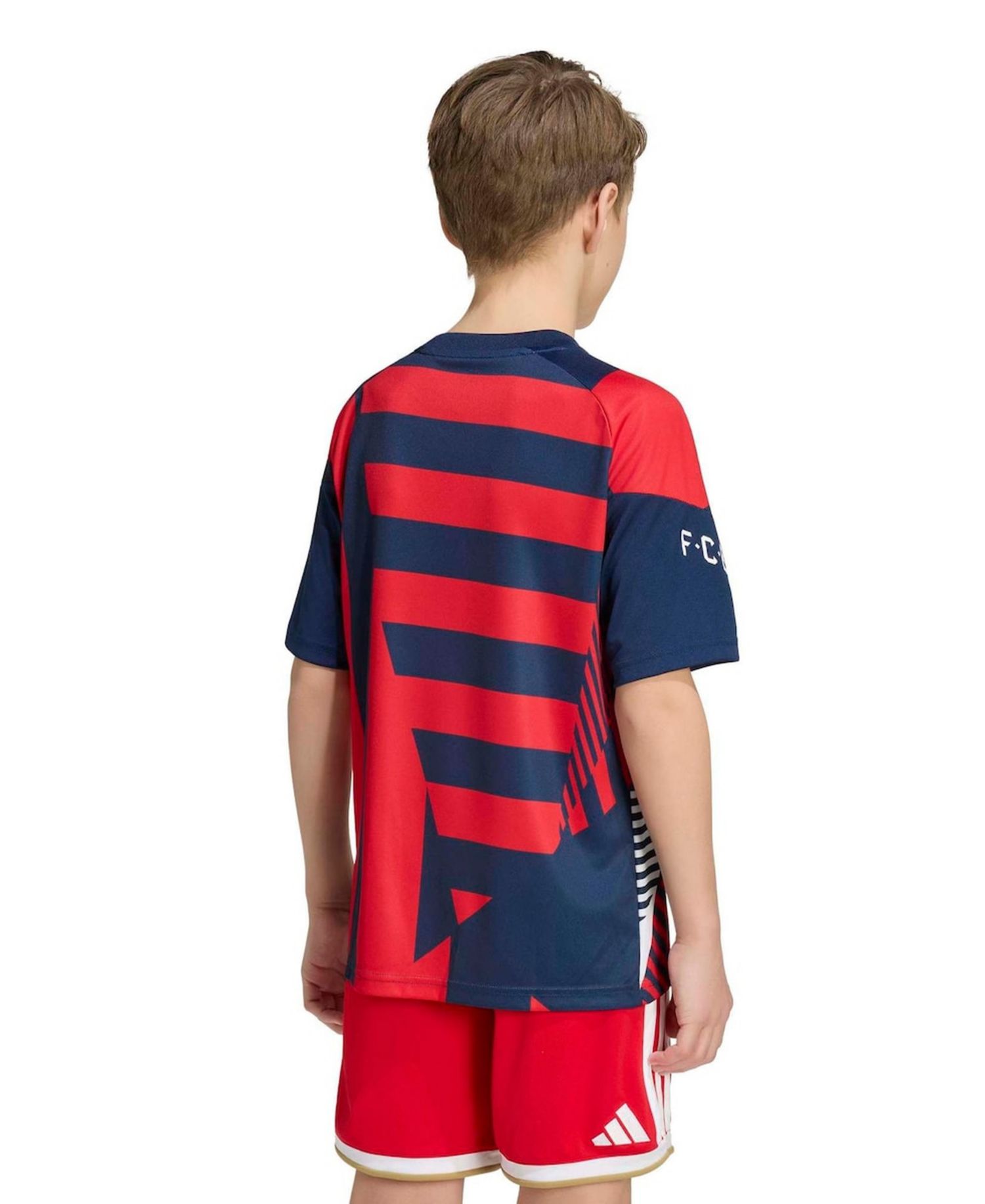 Big Boys and Girls Blue/Red Bayern Munich 2026/27 Pre-Match Home Training Jersey
