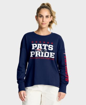 Women's Navy New England Patriots Hometown Legacy Long Sleeve T-Shirt