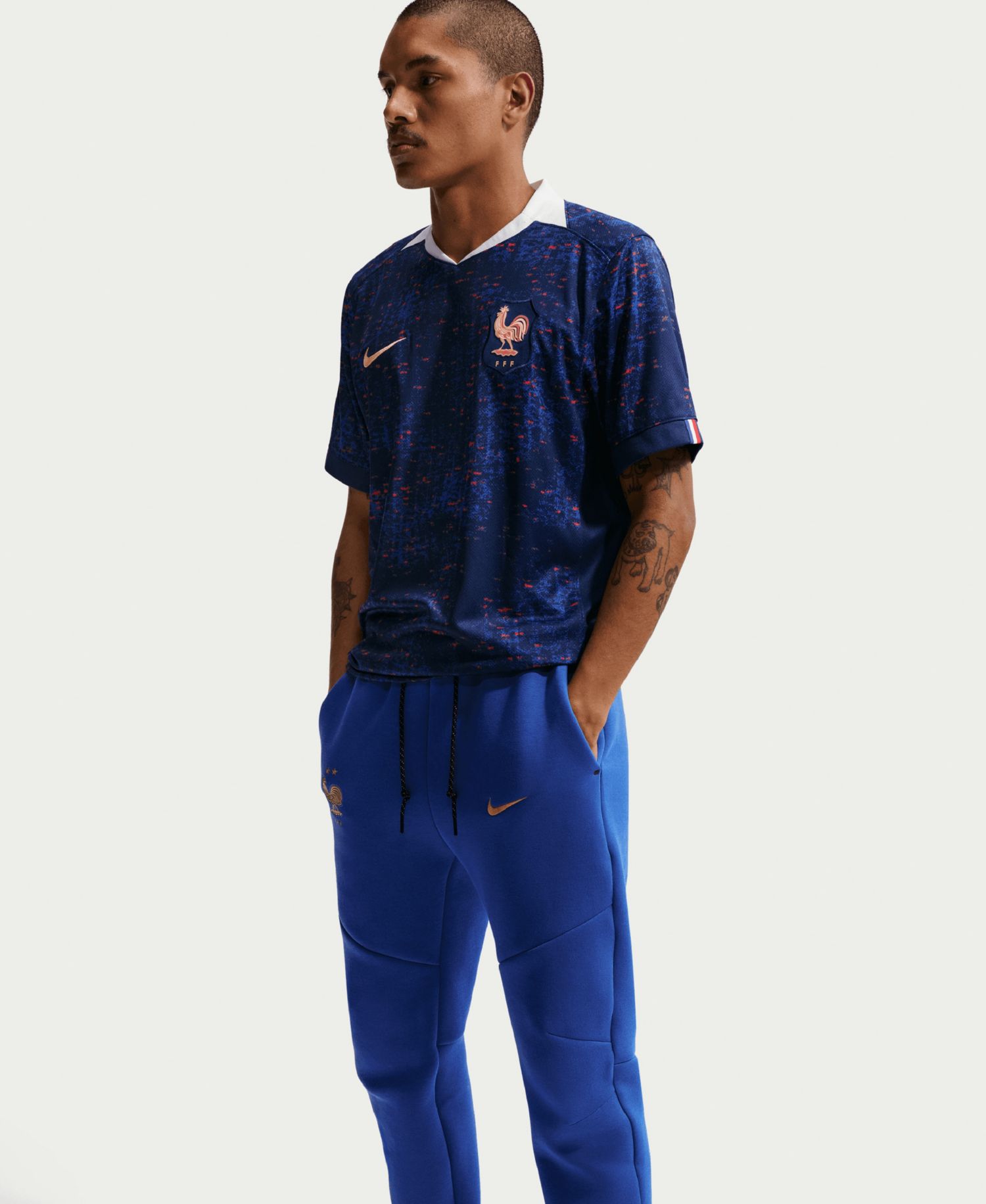 Men's Blue France National Team Tech Fleece Joggers