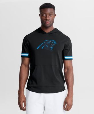 Men's Black Carolina Panthers Optimal Play Short Sleeve Hooded T-Shirt