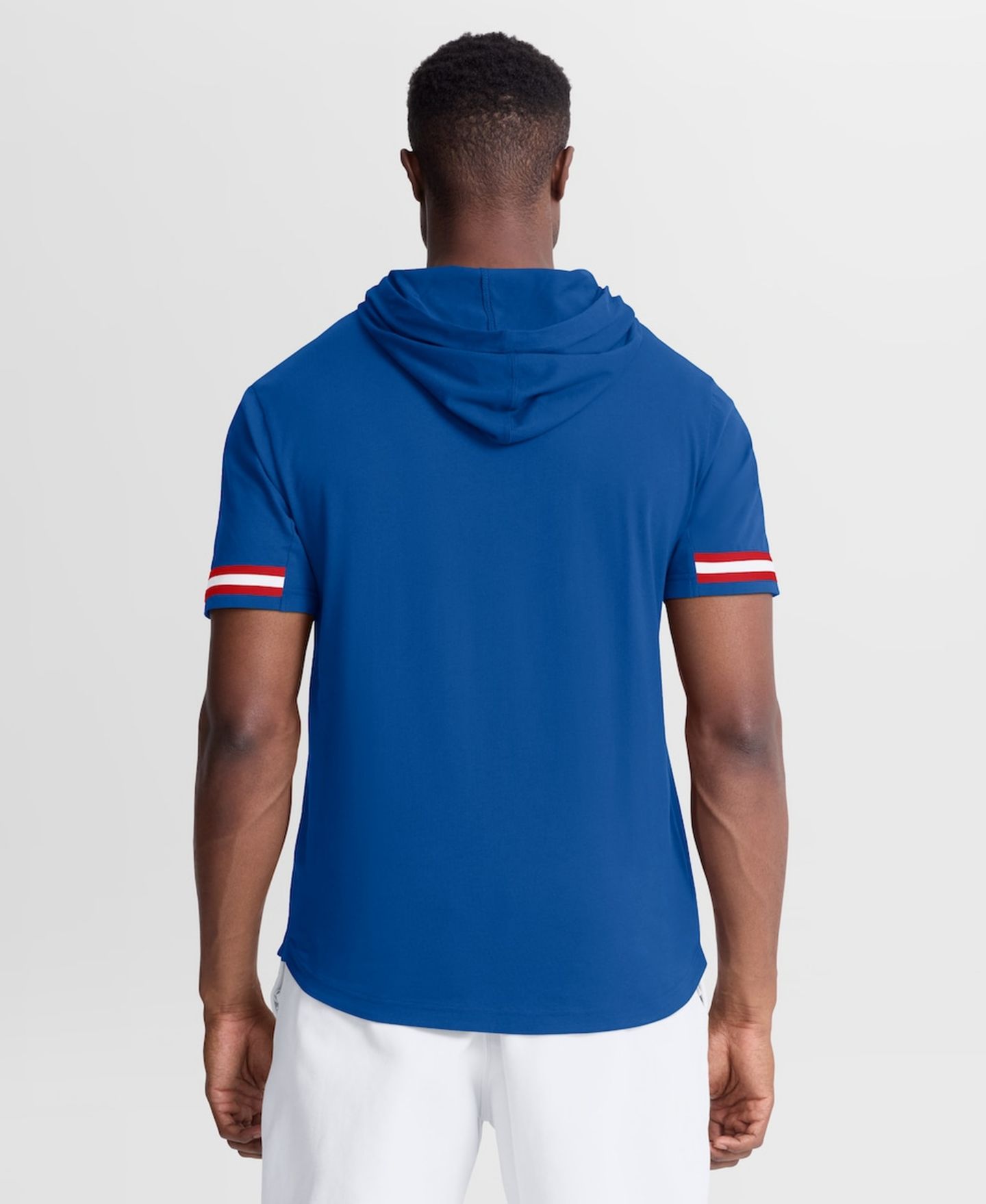 Мужская футболка Fanatics Royal New York Giants Optimal Play Short Sleeve Hooded — фото 4