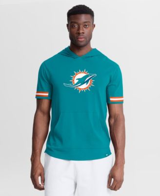 Men's Aqua Miami Dolphins Optimal Play Short Sleeve Hooded T-Shirt