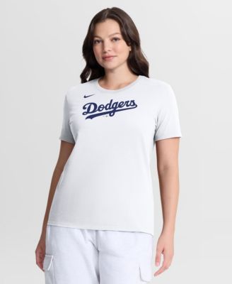 Women's White Los Angeles Dodgers Wordmark T-Shirt