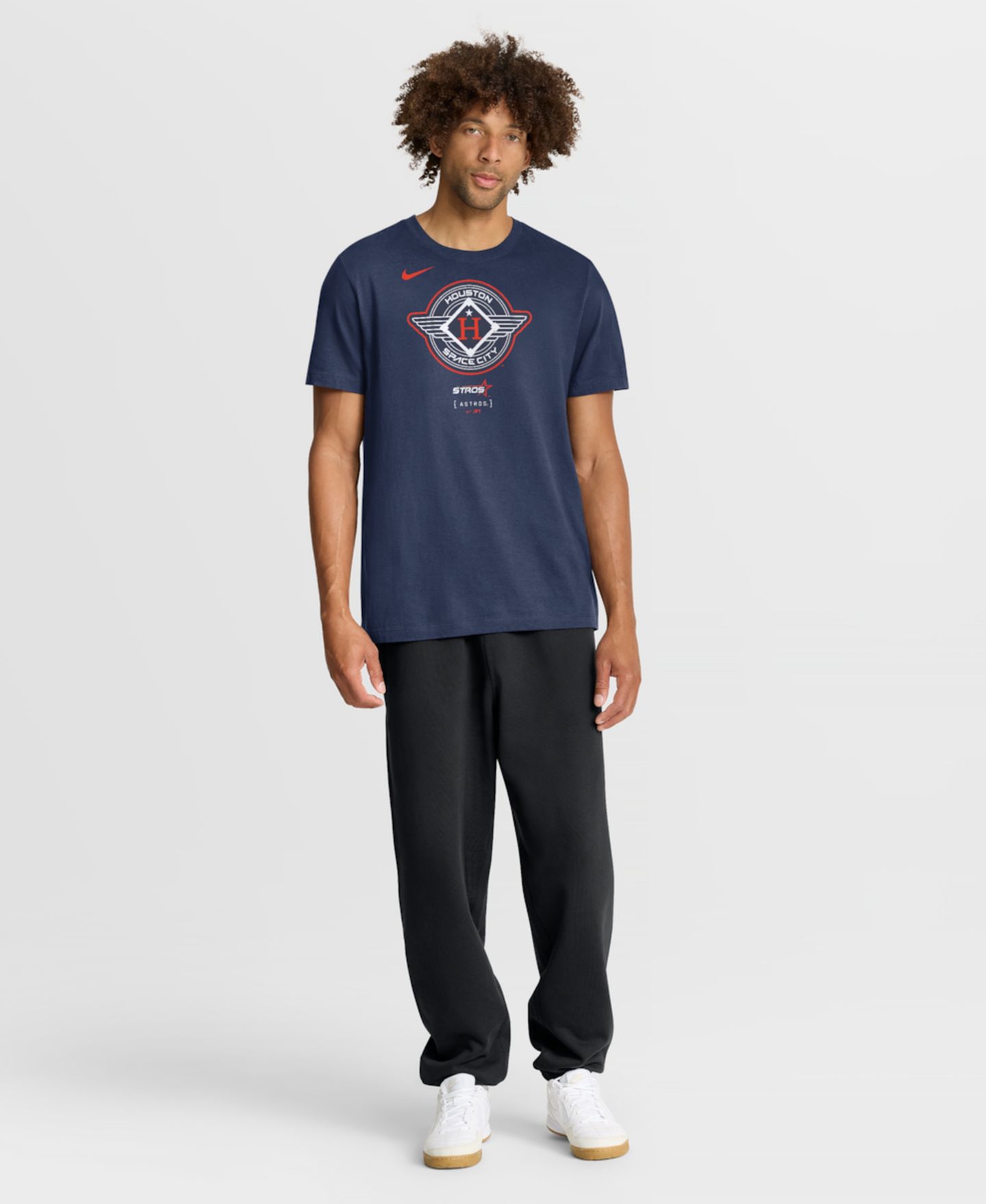 Мужская футболка Nike Navy Houston Astros City Connect Large Logo — фото 5
