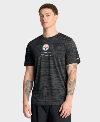 Men's Black Pittsburgh Steelers Velocity Ball Carrier Dri-FIT T-Shirt